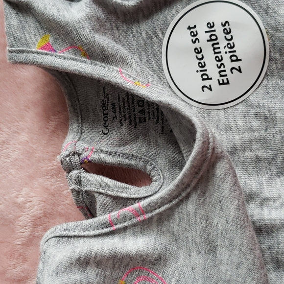 George Baby 2pc Set Neon pink, 3-6m - Picture 3 of 4